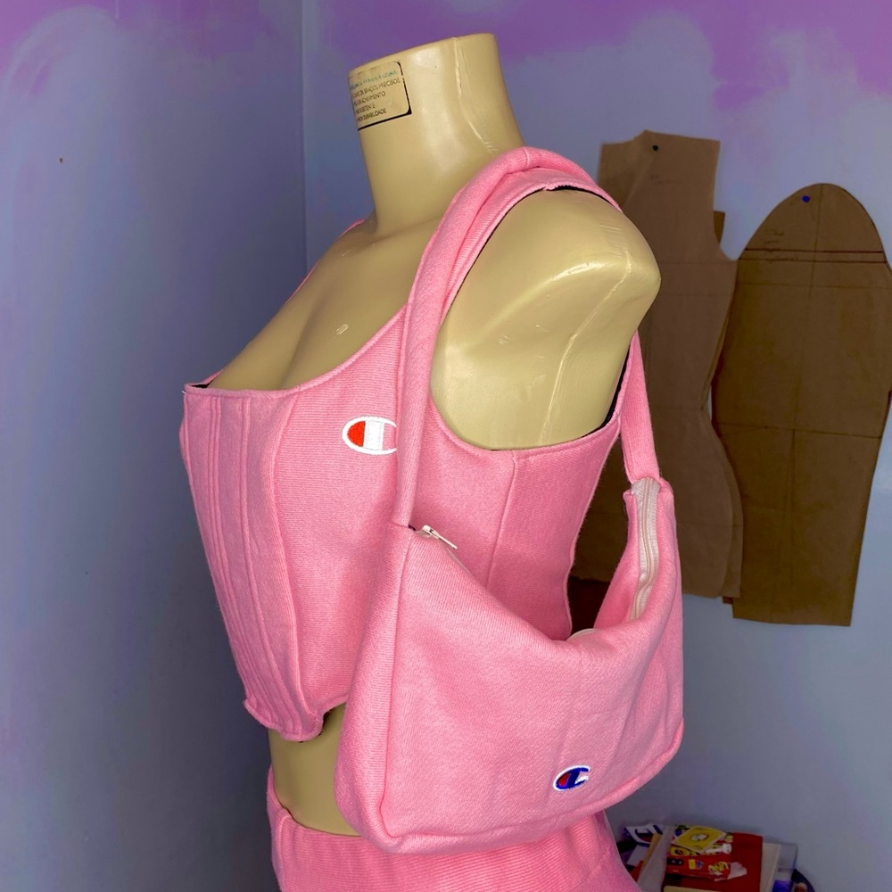 Reworked Champion Corset, Bag and Face Mask